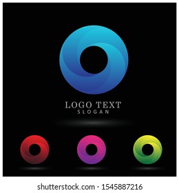 Abstract Circle Logo. Symbol & Icon Vector Template.