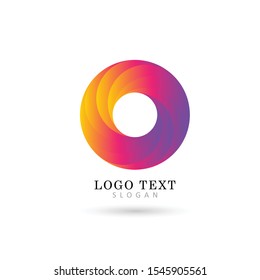 Abstract Circle Logo. Symbol & Icon Vector Template.