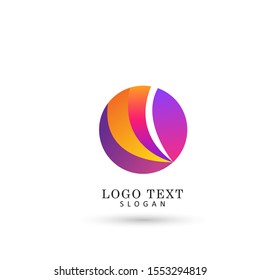 Abstract Circle Logo. Symbol & Icon Vector Template.