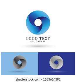 Abstract Circle Logo. Symbol & Icon Vector Template.