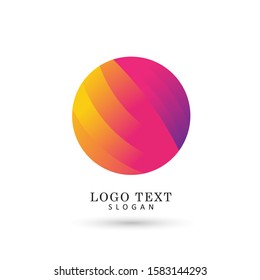 Abstract Circle Logo. Symbol & Icon Vector Template.