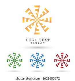 Abstract Circle Logo. Symbol & Icon Vector Template.