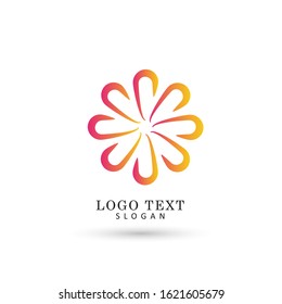Abstract Circle Logo. Symbol & Icon Vector Template.
