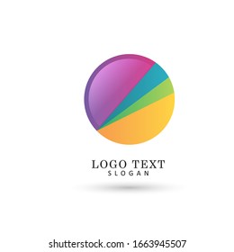 Abstract Circle Logo. Symbol & Icon Vector Template.