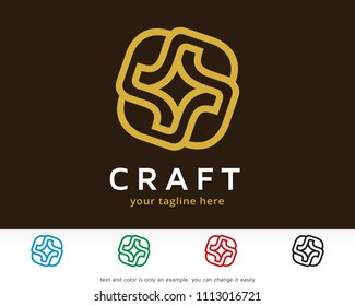 Abstract Circle Logo, Symbol Template Design Vector, Emblem, Design Concept, Creative Symbol, Icon