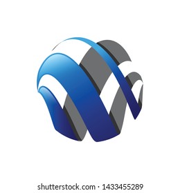 Abstract circle logo template. Planet vector design. Technology orbit logo vector