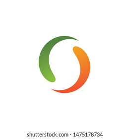 Abstract circle logo template vector design