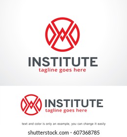 Abstract Circle Logo Template Vector Design, Monogram Emblem, Design Concept, Creative Symbol, Icon