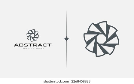 Logo del círculo abstracto. Símbolo universal creativo premium. Plantilla de logotipo del icono de signo del vector. Ilustración del vector