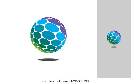Abstract circle logo vector concept design