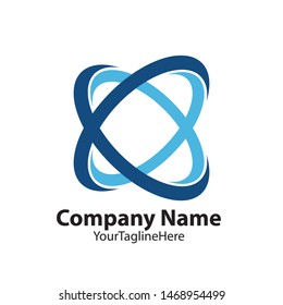 abstract circle logo,orbit symbol vector image