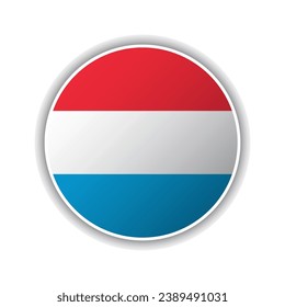 Icono de la bandera de Circunferencia abstracta de Luxemburgo