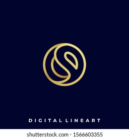 Abstract Circle luxury Illustration Vector Design Template. Suitable for Creative Industry, Multimedia, entertainment, Educations, Shop, and any related business