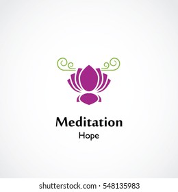 abstract circle mandala symbol vector illustration of yoga and meditation logo emblem. health care and relaxation concept