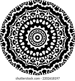 Resumen de la mandala de círculo, uso para ornamento, decoración, patrón.