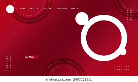 Abstract Circle Modern Banner Background. for web landing page, banner, poster background