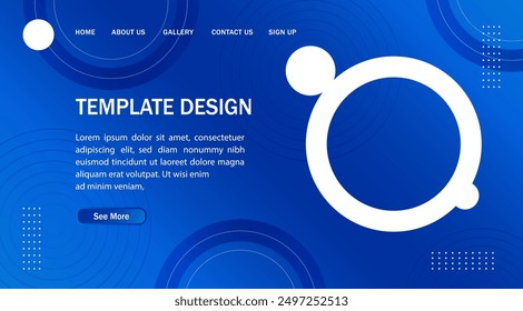 Abstract Circle Modern Banner Background. for web landing page, banner, poster background