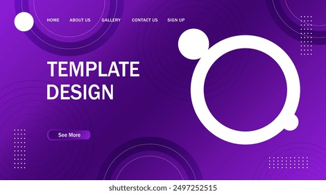 Abstract Circle Modern Banner Background. for web landing page, banner, poster background