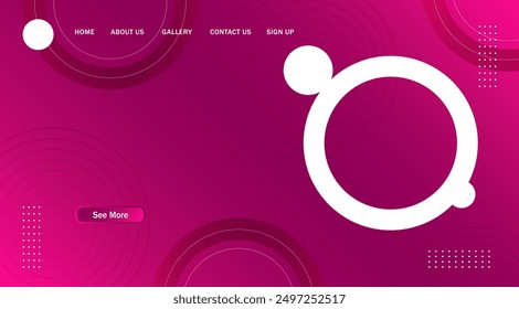 Fondo Abstractas del Anuncio moderno del círculo. para la página de aterrizaje del Web, Anuncio, fondo del cartel