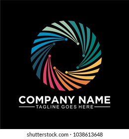 abstract circle for modern logo design template