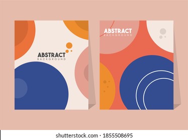 Abstract circle modern poster background