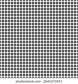 Abstract circle motif, bold black dots, simple graphic pattern, contemporary digital wallpaper, trendy art.