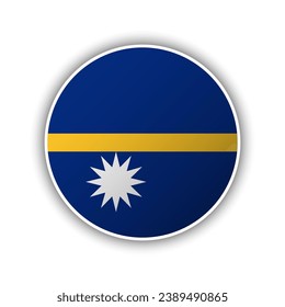 Abstract Circle Nauru Flag Icon