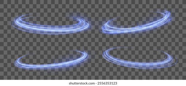 Abstract circle, neon color glowing lines background. Curve neon line light effect. Light cool whirlwind. Vector sparkle, png, effect, wave,neon,line.