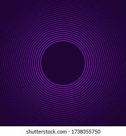 Abstract circle neon color vector background. Futuristic circle background vector illustration