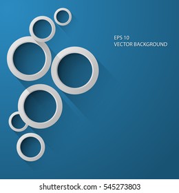 Abstract circle on a blue background vector eps 10