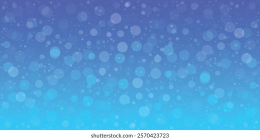 Abstract circle on blue color background. Bokeh Background Blurred Wallpaper. Abstract blurred blue background with light bokeh. EPS vector illustration