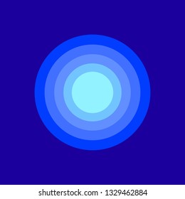 Abstract circle on the navy blue background