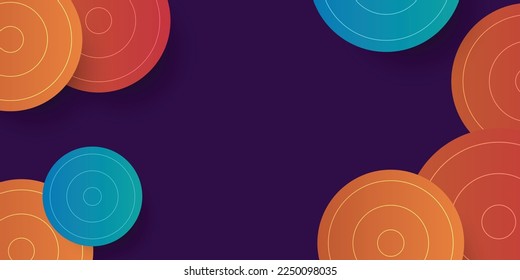 Abstract circle ornament background illustration template design