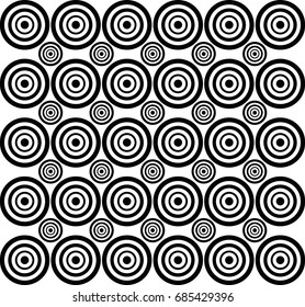 Abstract Circle Ornamental with White Background