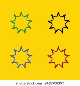 Círculo Abstractas superpuesto color logo Vector icono ilustración . Diseño de logotipo de icono circular 