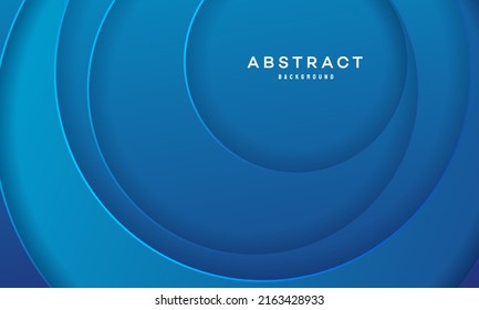 fondo de diseño de círculo abstracto con capa superpuesta, fondo de papel de círculo 3D Vector