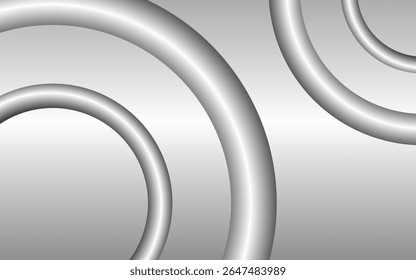 Abstract circle papercut smooth color composition. vector illustration EPS 10.