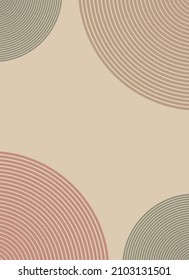 Abstract circle pastel color pattern. Line wave background