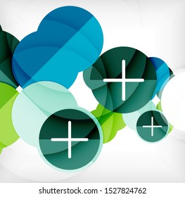 Abstract circle pattern background, geometric creative texture for your project. Vector art