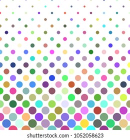 Abstract circle pattern background - geometrical vector graphic from dots in colorful tones