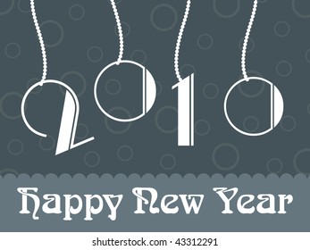 abstract circle pattern background with hanging 2010