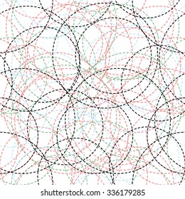 Abstract circle pattern, background vector.