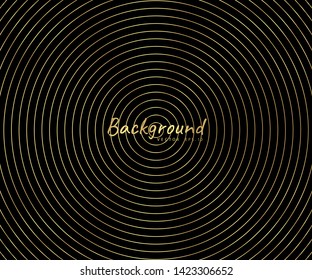 Abstract circle pattern black and white color ring. Abstract  vector illustration for sound wave, Monochrome graphic.