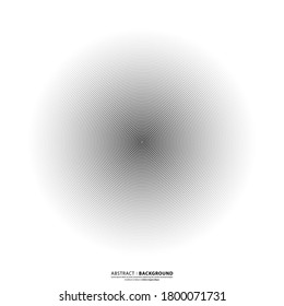 Abstract circle pattern black and white color ring. Abstract  vector illustration for sound wave, Monochrome graphic.