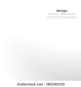 Abstract circle pattern black and white color ring. Abstract  vector illustration for sound wave, Monochrome graphic.