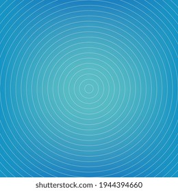 Abstract circle pattern, blue radial gradient background, vector illustration