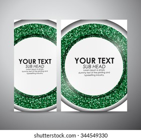 Abstract circle pattern. Brochure business design template or roll up. Vector illustration