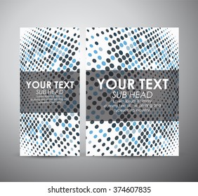 Abstract circle pattern. Brochure business design template or roll up. Vector illustration