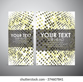 Abstract circle pattern. Brochure business design template or roll up. Vector illustration