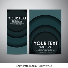 Abstract circle pattern. Brochure business design template or roll up. Vector illustration